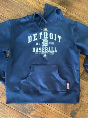 Majestic Navy Detroit Tigers Hoodie